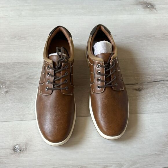 HAWKER RYE Larelissi Contrast Stitch Sneaker Cognac‎ Stitch Fix Size 11.5 NWT - Picture 5 of 7